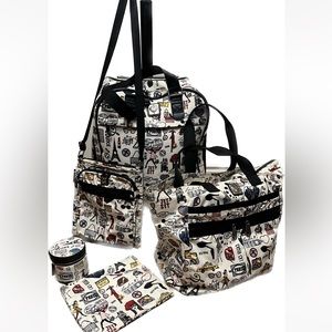 Brighton Fashion inspired 5 piece travel set! Excellent Gently Loved pieces!